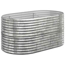 plantekrukke 152x80x68 cm galvaniseret stål sølvfarvet