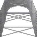 plantekasse 224x80x68 cm galvaniseret stål grøn