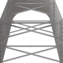 plantekasse 224x80x68 cm galvaniseret stål grå