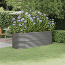 plantekasse 224x80x68 cm galvaniseret stål grå