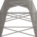 plantekasse 224x80x68 cm galvaniseret stål brun