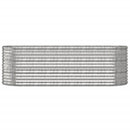 plantekrukke 224x80x68 cm galvaniseret stål sølvfarvet