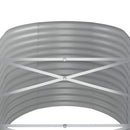 plantekasse 368x80x68 cm galvaniseret stål brun