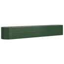 plantekasse 440x80x68 cm galvaniseret stål grøn