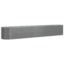 plantekasse 440x80x68 cm galvaniseret stål grå