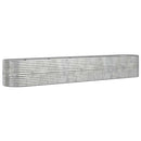 plantekrukke 440x80x68 cm galvaniseret stål sølvfarvet