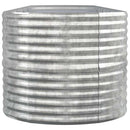 plantekrukke 440x80x68 cm galvaniseret stål sølvfarvet