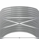 plantekrukke 440x80x68 cm galvaniseret stål sølvfarvet
