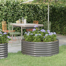 plantekasse 100x100x36 cm galvaniseret stål grå