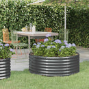 plantekasse 100x100x36 cm galvaniseret stål antracitgrå