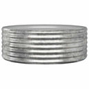 plantekasse 100x100x36 cm galvaniseret stål sølvfarvet