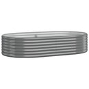 plantekasse 175x100x36 cm galvaniseret stål grå