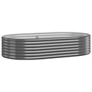 plantekasse 175x100x36 cm galvaniseret stål antracitgrå