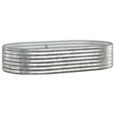 plantekasse 175x100x36 cm galvaniseret stål sølvfarvet