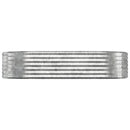 plantekasse 175x100x36 cm galvaniseret stål sølvfarvet