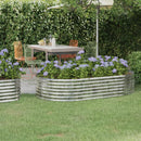 plantekasse 175x100x36 cm galvaniseret stål sølvfarvet