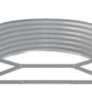 plantekasse 249x100x36 cm galvaniseret stål grå