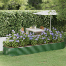 plantekasse 322x100x36 cm galvaniseret stål grøn