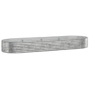 plantekasse 322x100x36 cm galvaniseret stål sølvfarvet