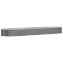 plantekasse 396x100x36 cm galvaniseret stål grå