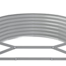 plantekasse 396x100x36 cm galvaniseret stål antracitgrå