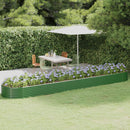 plantekasse 507x100x36 cm galvaniseret stål grøn