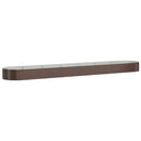 plantekasse 544x100x36 cm galvaniseret stål brun