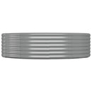 plantekasse 214x140x36 cm galvaniseret stål grå