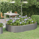 plantekasse 214x140x36 cm galvaniseret stål grå