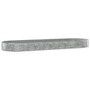 plantekasse 450x140x36 cm galvaniseret stål sølvfarvet