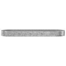 plantekasse 450x140x36 cm galvaniseret stål sølvfarvet