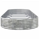 plantekasse 450x140x36 cm galvaniseret stål sølvfarvet