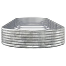 plantekasse 523x140x36 cm galvaniseret stål sølvfarvet
