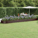 plantekasse 600x140x36 cm galvaniseret stål brun