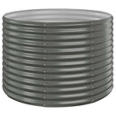 plantekrukke 100x100x68 cm galvaniseret stål grå