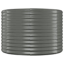plantekrukke 100x100x68 cm galvaniseret stål grå