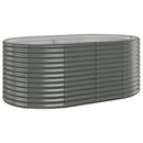 plantekrukke 175x100x68 cm galvaniseret stål grå