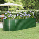 plantekasse 249x100x68 cm galvaniseret stål grøn