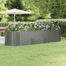 plantekasse 322x100x68 cm galvaniseret stål grå