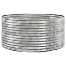 plantekasse 140x140x68 cm galvaniseret stål sølvfarvet