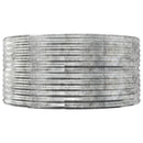 plantekasse 140x140x68 cm galvaniseret stål sølvfarvet