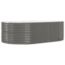 plantekasse 212x140x68 cm galvaniseret stål grå