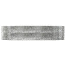 plantekasse 291x140x68 cm galvaniseret stål sølvfarvet