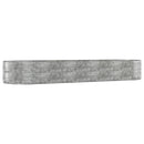 plantekasse 447x140x68 cm galvaniseret stål sølvfarvet
