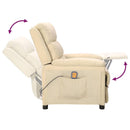 massagestol stof cremefarvet