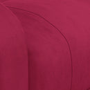 lænestol velour vinrød