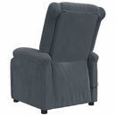 massagestol velour mørkegrå