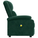 massagestol velour mørkegrøn