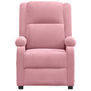 massagestol velour lyserød
