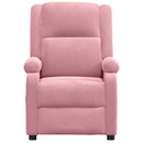 massagestol velour lyserød
